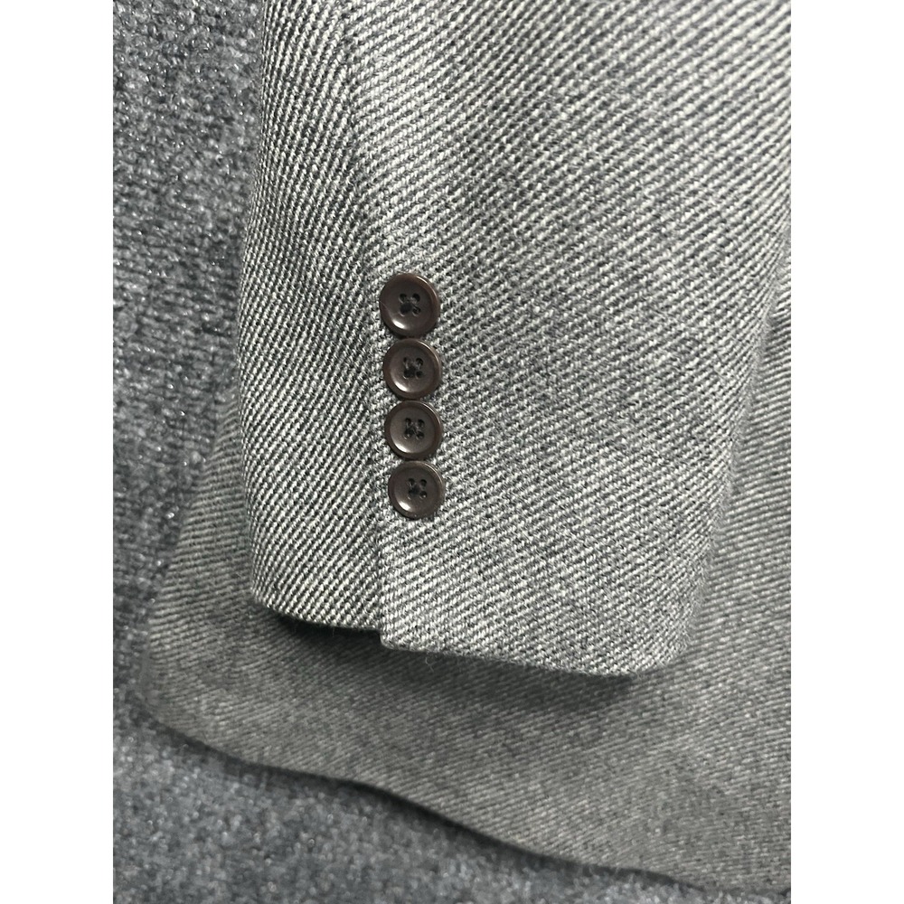 Men's Nautica Gray Blazer Wool & Cashmere 3 Button‎ Sport Coat 42R - Picture 4 of 16